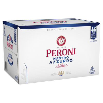 Peroni Nastro Azzurro 5 Bottle 330mL Carton 24 | Liquorland