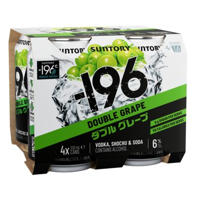  196 Double Grape 6 Can 330mL Pack 4 | Liquorland