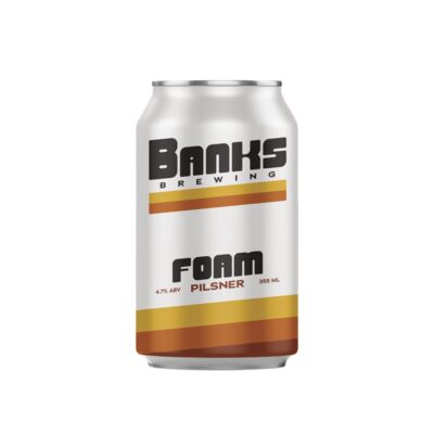 Banks Foam Pilsner Can 355mL Pack 4 | Liquorland