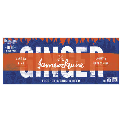 James Squire Ginger Beer Can 330mL 10pk Pack 10 | Liquorland