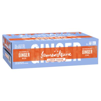James Squire Ginger Beer Low Sugar Can 330mL Carton 24 | Liquorland
