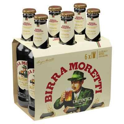 Moretti Italian Bottle 330mL Pack 6 | Liquorland