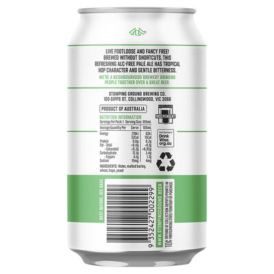 Stomping Ground Footloose Pale Ale Can 355mL Carton 16 | Liquorland