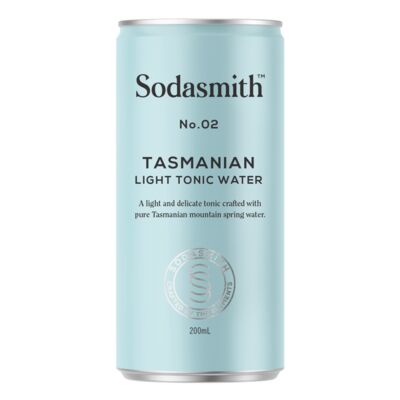 Sodasmith Tasmanian Light Tonic Water Can 200mL Each | Liquorland