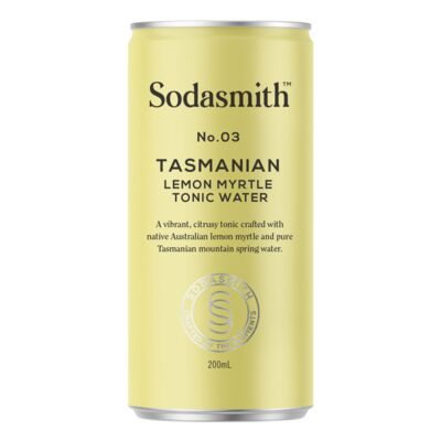 Sodasmith Tasmanian Lemon Tonic Water Can 200mL Each | Liquorland