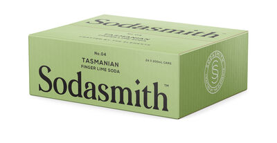 Sodasmith Tasmanian Lime Soda Water Can 200mL Carton 24 | Liquorland