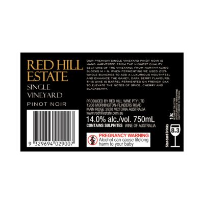 Red Hill Single Vineyard Pinot Noir 750mL Each | Liquorland