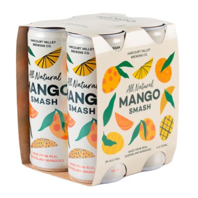 Harcourt Valley Mango Smash Can 250mL Pack 4 | Liquorland