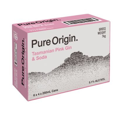 Pure Origin Pink Gin Soda Can 250mL Carton 24 | undefined