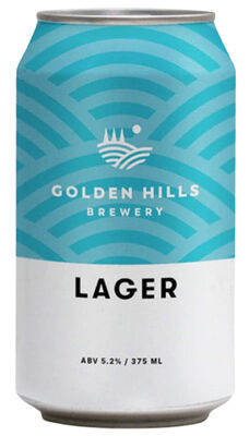 Golden Hills Brewery Lager Can 375mL Pack 4 | Liquorland