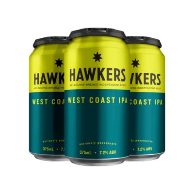Hawkers West Coast Ipa Can 375mL Pack 4 | Liquorland