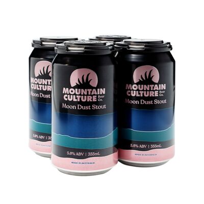 Mountain Culture Moon Dust Stout Can 355mL Pack 4 | Liquorland