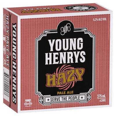 Young Henrys Hazy Pale Can 375mL Carton 16 | undefined