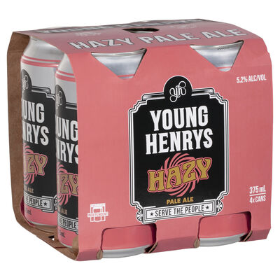 Young Henrys Hazy Pale Can 375mL Pack 4 | Liquorland