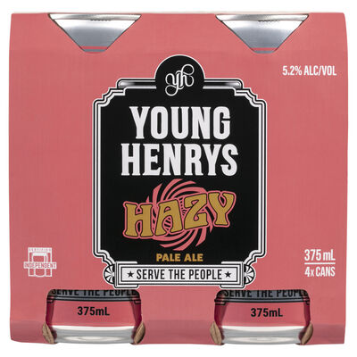Young Henrys Hazy Pale Can 375mL Pack 4 | Liquorland