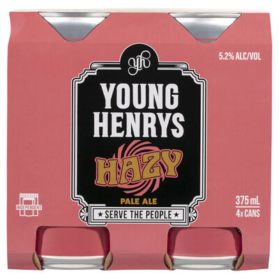 Young Henrys Hazy Pale Can 375mL Pack 4 | Liquorland