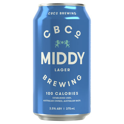Cbco Middy Lager Can 375mL Each | Liquorland