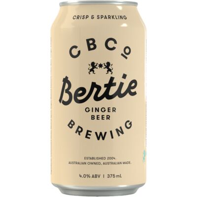 Cbco Bertie Ginger Beer Can 375mL Each | Liquorland