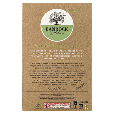 Banrock Station Sauvignon Blanc Cask 2l Each | Liquorland