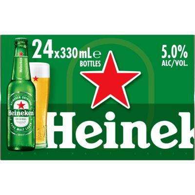 Heineken Bottle 330mL Carton 24 | Liquorland