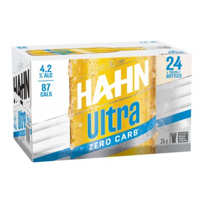 Hahn Ultra Zero Carb Bottle 330mL Carton 24 | Liquorland