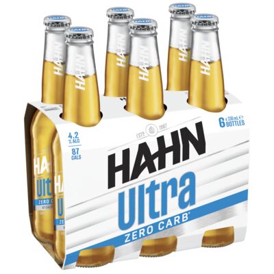 Hahn Ultra Low Carb Bottle 330mL Pack 6 | Liquorland