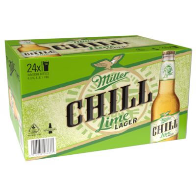 Miller Chill Premium Bottle 330mL Carton 24 | Liquorland