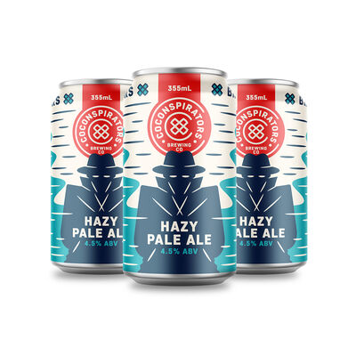 Co Conspirators Hazy Pale Can 355mL Pack 4 | Liquorland