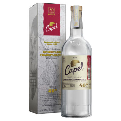 Capel Reservado Transparent Pisco 700mL Each | Liquorland