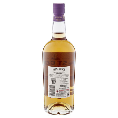 West Cork Port Cask Single Malt Irish Whiskey 700mL Each | Liquorland