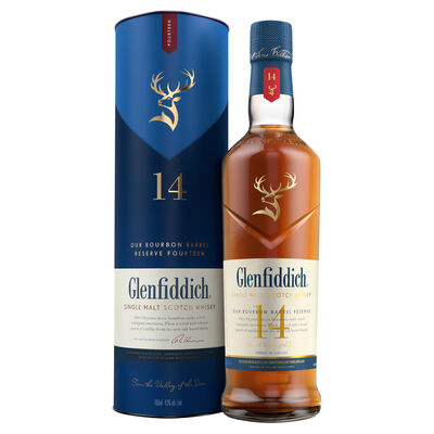 Glenfiddich 14yo Bourbon Barrel Single Malt Whisky 700mL Each | Liquorland