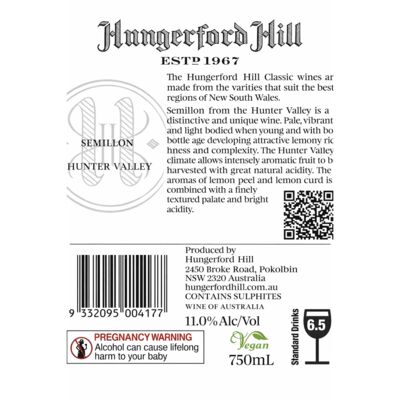 Hungerford Hill Semillon 750mL Each | Liquorland