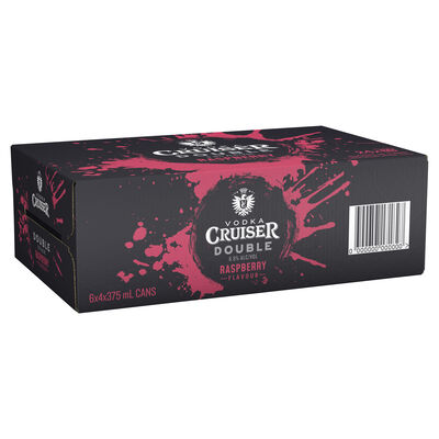 Vodka Cruiser Double Raspberry Can 375mL Carton 24 | Liquorland