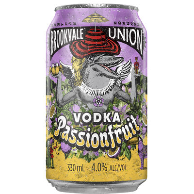 Brookvale Union Vodka Passionfruit Can 330mL Each | Liquorland