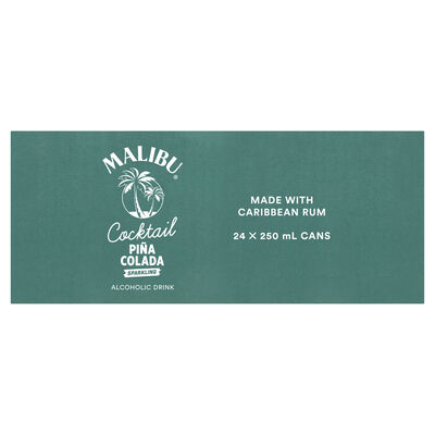 Malibu Cocktails Pina Colada Can 250mL Carton 24 | Liquorland