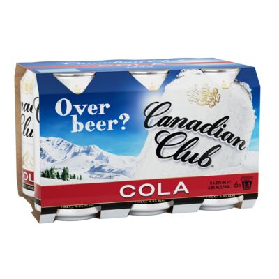 Canadian Club Cola Can 375mL Pack 6 | Liquorland