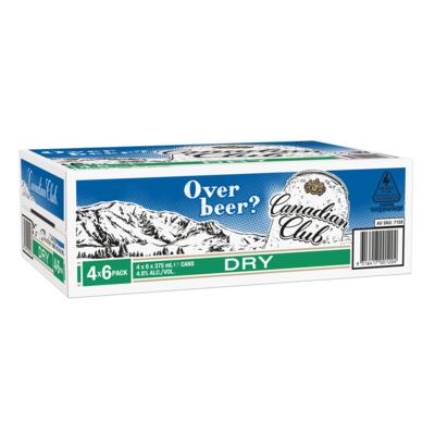 Canadian Club Dry Can 375mL Carton 24 | Liquorland