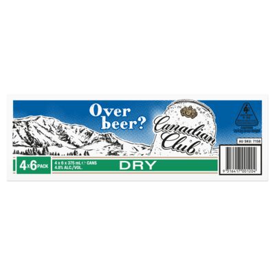 Canadian Club Dry Can 375mL Carton 24 | Liquorland