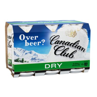 Canadian Club Dry Can 375mL Pack 6 | Liquorland