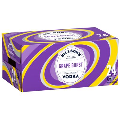 Billson S Grape Burst Vodka Mixed Drink Can 355mL Carton 24 | Liquorland