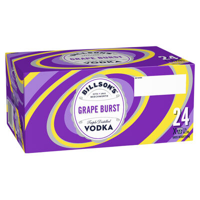 Billson S Grape Burst Vodka Mixed Drink Can 355mL Carton 24 | Liquorland
