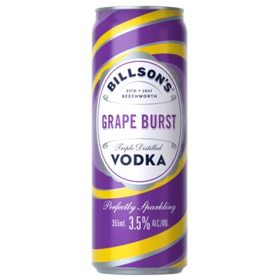 Billson S Grape Burst Vodka Mixed Drink Can 355mL Pack 4 | Liquorland