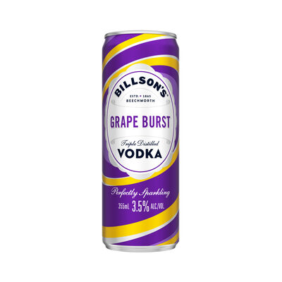 Billson S Grape Burst Vodka Mixed Drink Can 355mL Each | Liquorland