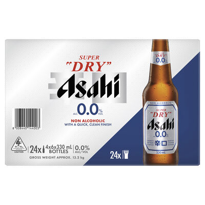 Asahi 0 0 Bottle 330mL Carton 24 | Liquorland