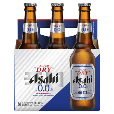 Asahi 0 0 Bottle 330mL Pack 6 | Liquorland