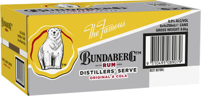 Bundaberg Cola Distillers Serve 8 Can 250mL Carton 24 | Liquorland