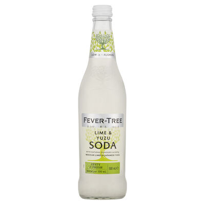 Fever Tree Lime Yuzu Soda Bottle 500mL Each | Liquorland