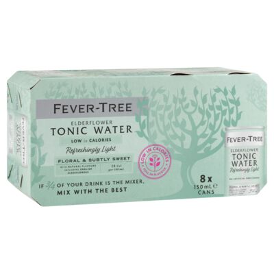 Fever Tree Ederflowertonic Can 150mL 8pack Pack 8 | Liquorland