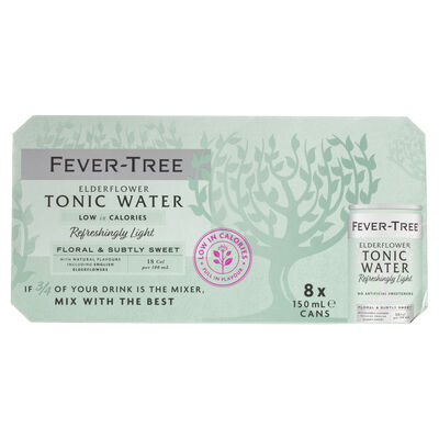 Fever Tree Ederflowertonic Can 150mL 8pack Pack 8 | Liquorland