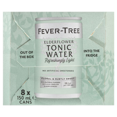 Fever Tree Ederflowertonic Can 150mL 8pack Pack 8 | Liquorland